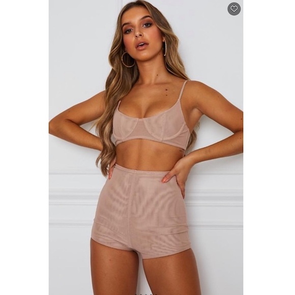 White Fox Boutique Tops - white fox executive nude bra top